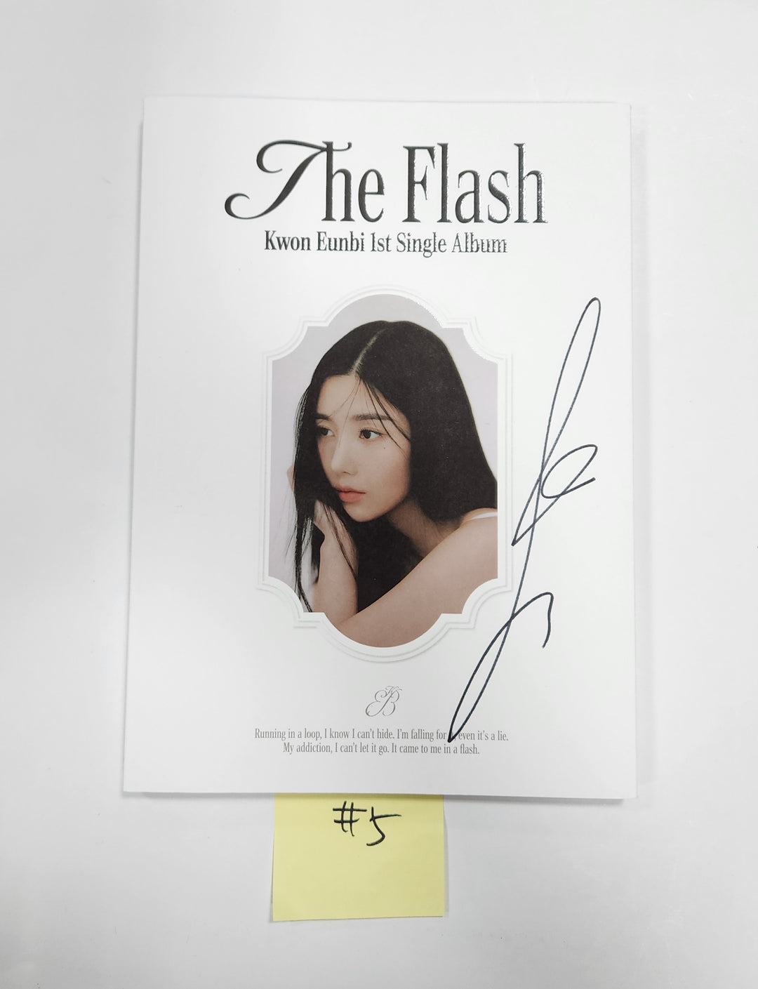 Kwon Eunbi 1st single "The Flash" - Hand Autographed(Signed) Promo Album