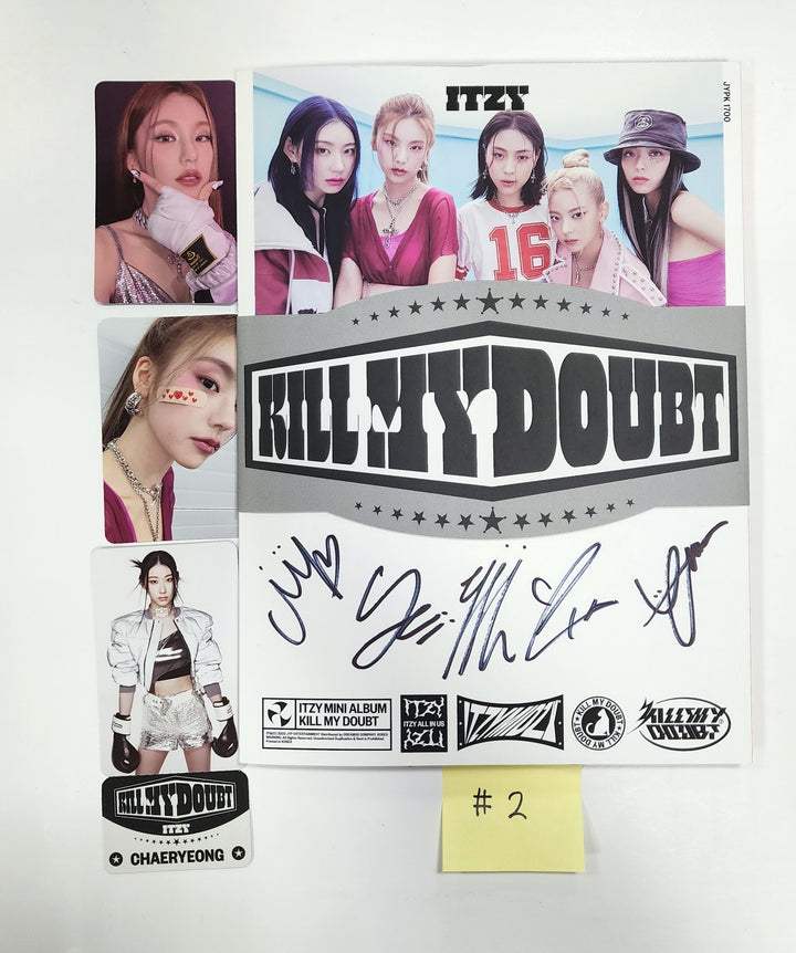 Itzy "Kill My Doubt" - Hand Autographed(Signed) Promo Album - HALLYUSUPERSTORE