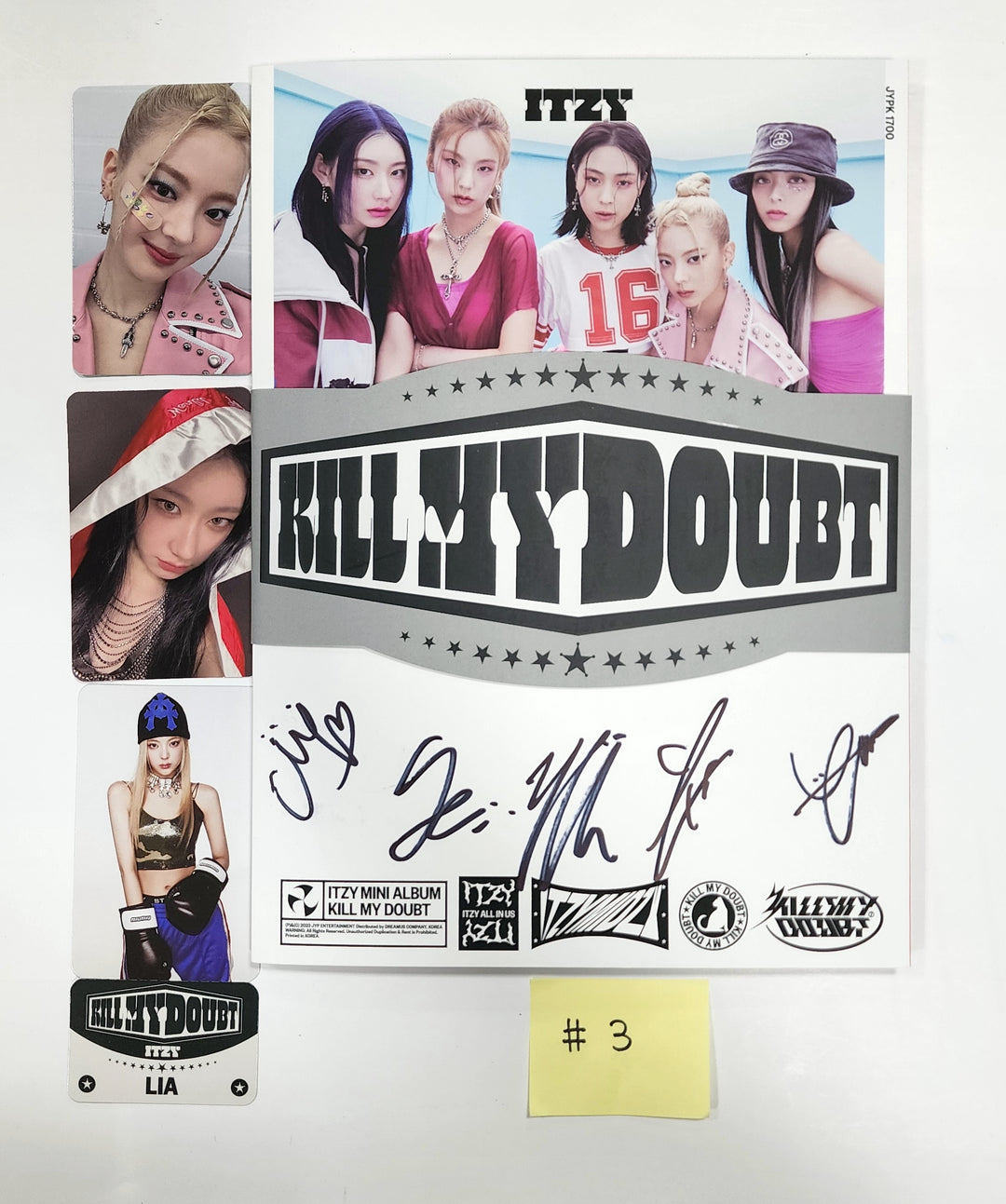 Itzy "Kill My Doubt" - Hand Autographed(Signed) Promo Album