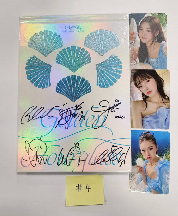 Oh My Girl "Golden Hourglass" - Hand Autographed(Signed) Promo Album - HALLYUSUPERSTORE