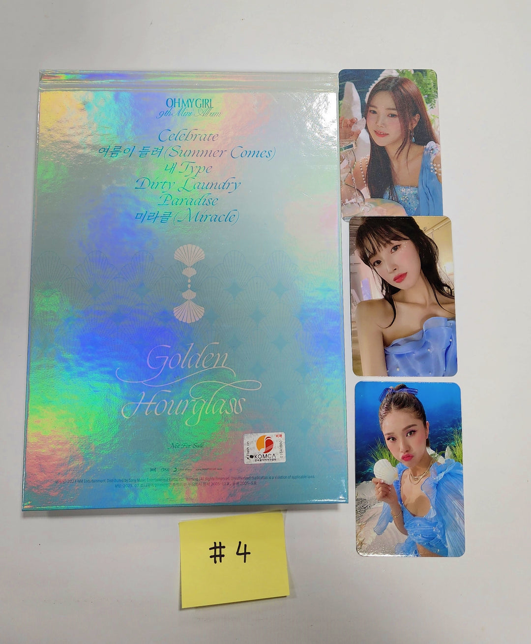 Oh My Girl "Golden Hourglass" - Hand Autographed(Signed) Promo Album - HALLYUSUPERSTORE