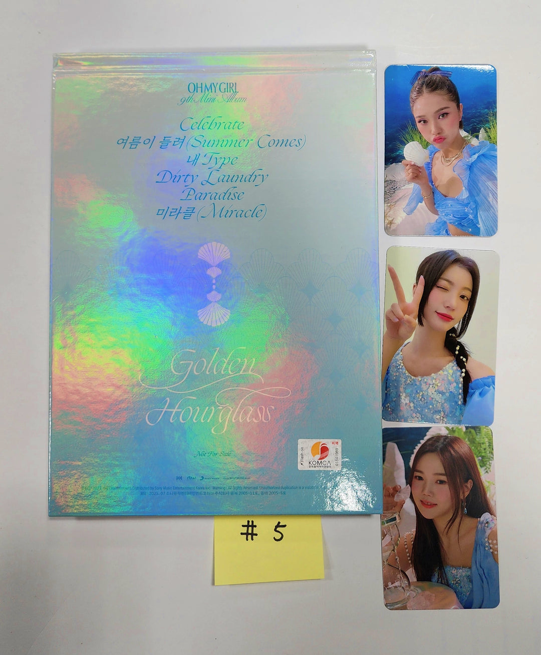 Oh My Girl "Golden Hourglass" - Hand Autographed(Signed) Promo Album