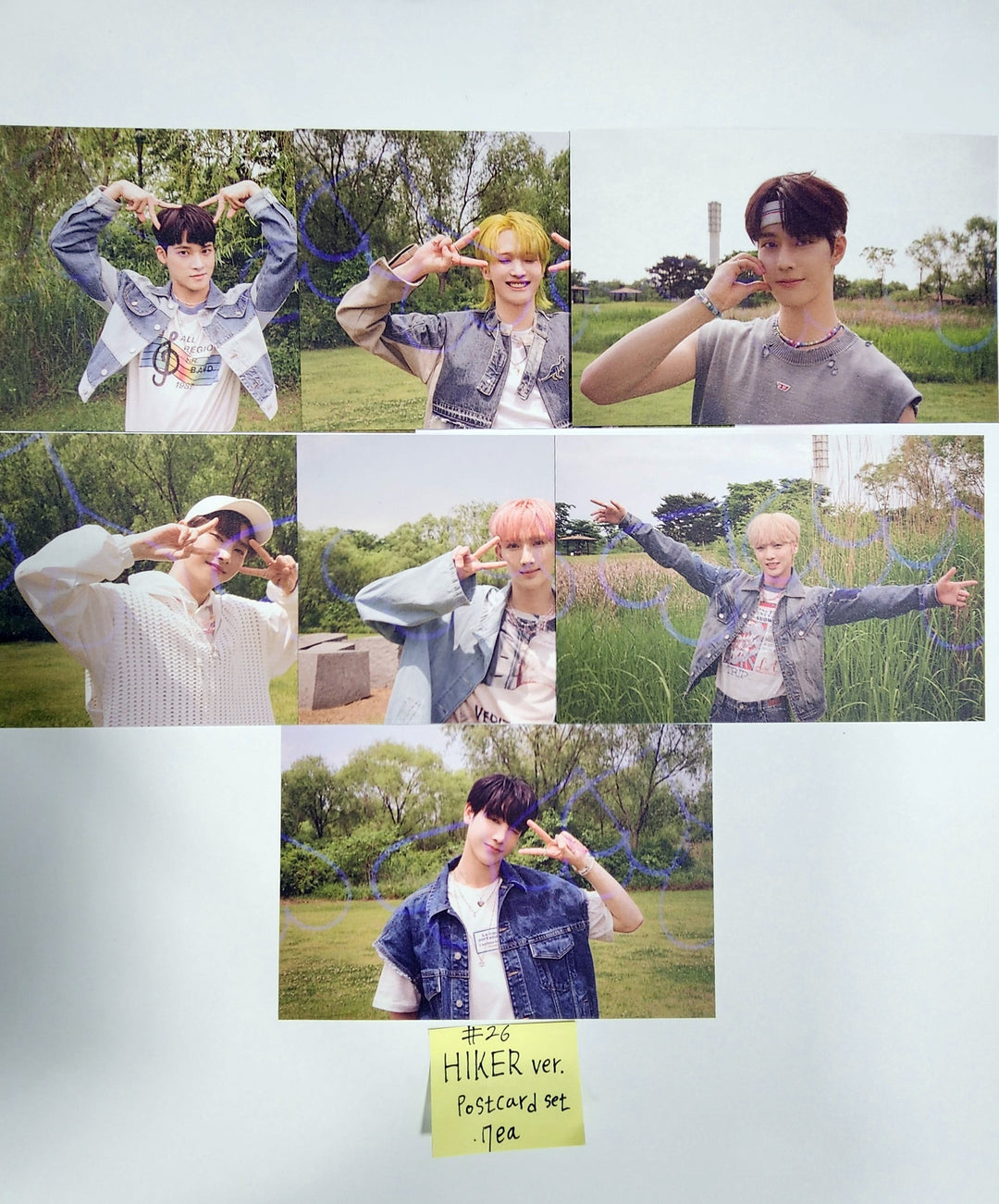 Xikers "HOUSE OF TRICKY : How to Play" - Official Wide Polaroid, Heart Postcard Set - HALLYUSUPERSTORE