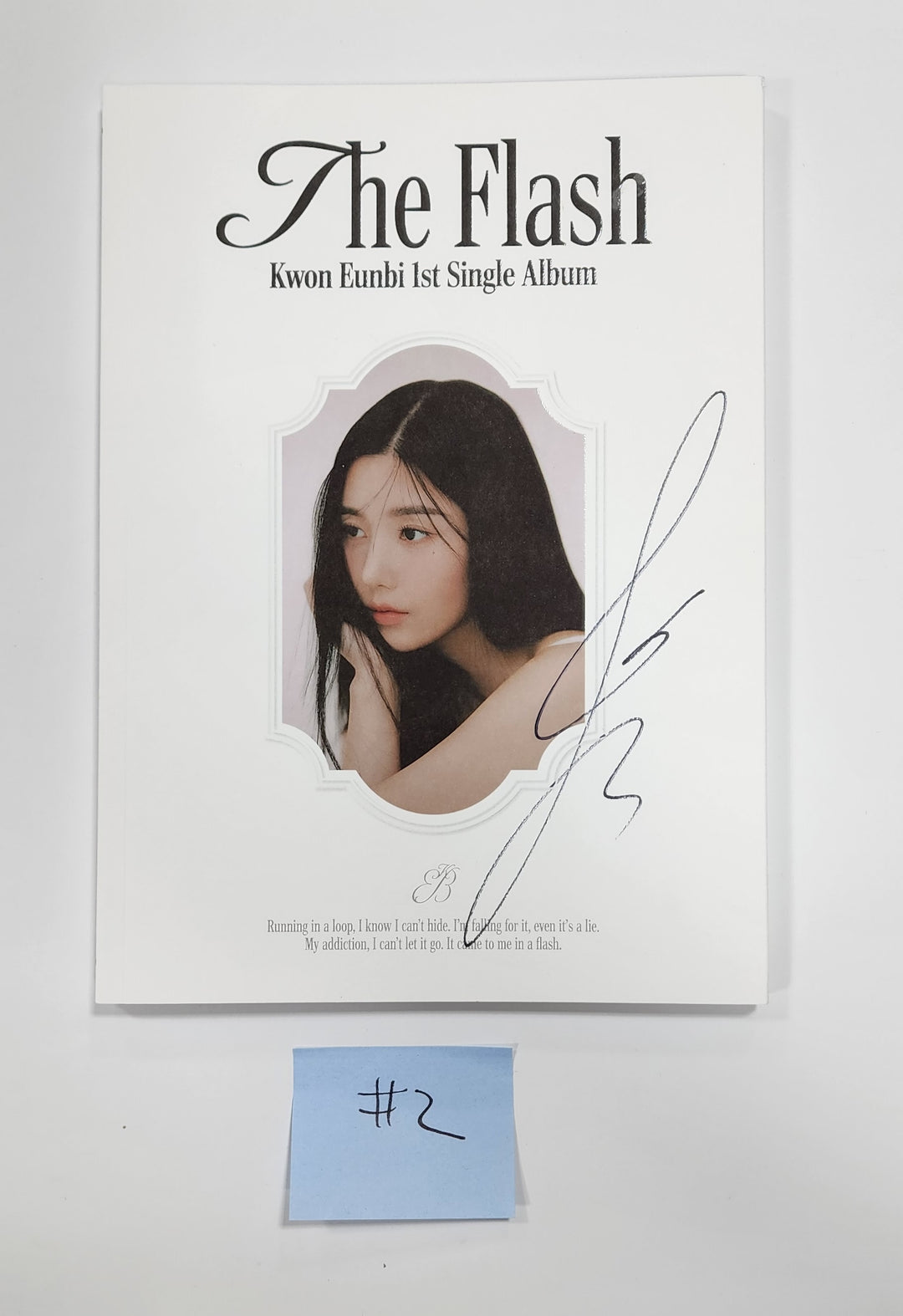 Kwon Eunbi 1st single "The Flash" - Hand Autographed(Signed) Promo Album