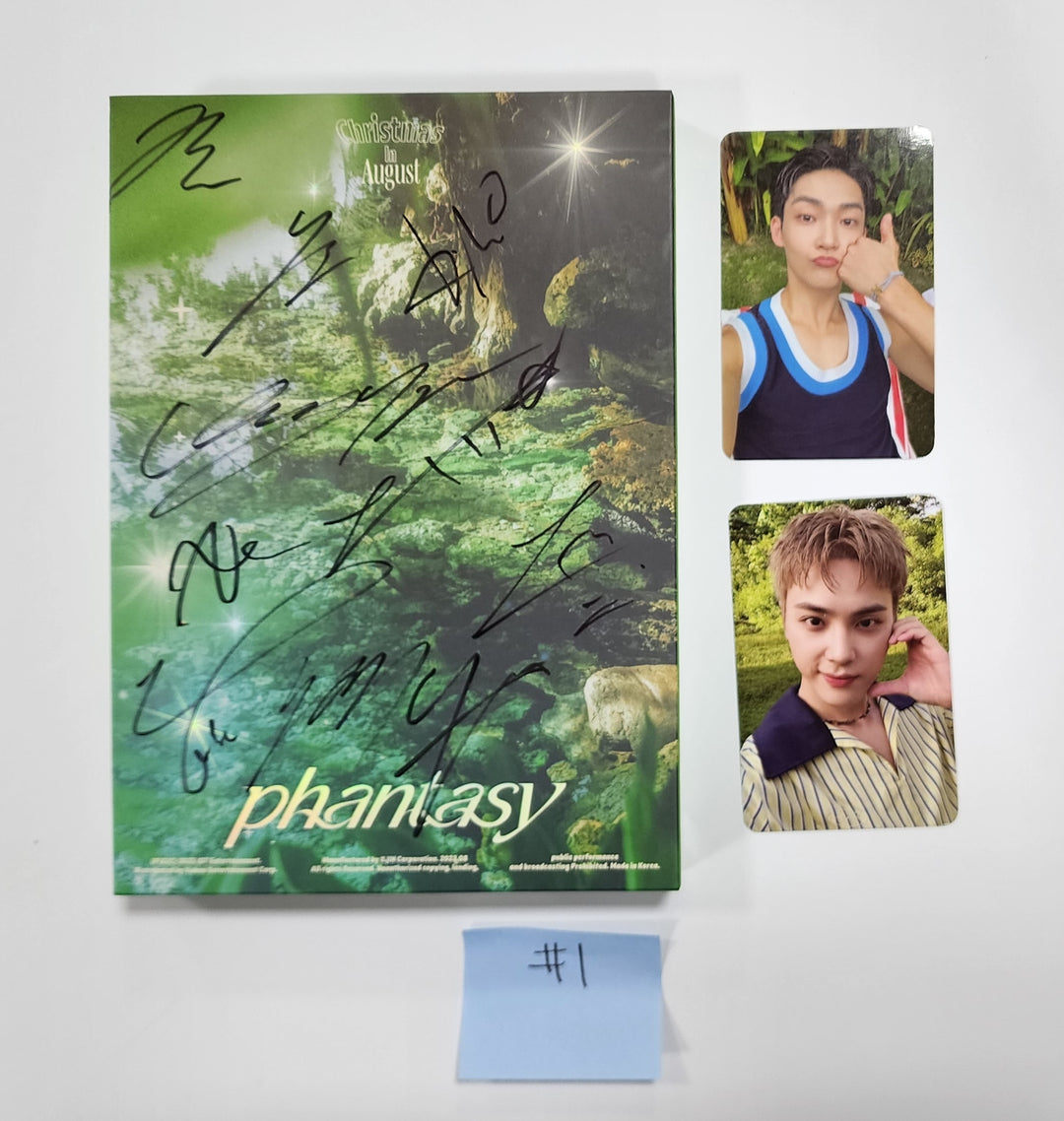 The Boyz ""PHANTASY" pt.1 Christmas in August - Hand Autographed(Signed) Promo Album - HALLYUSUPERSTORE