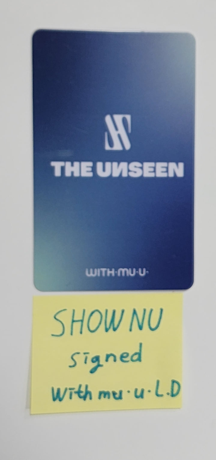 ショヌ X ヒョンウォン「The Unseen」 - Withmuu Lucky Draw イベント PVC フォトカード、直筆サイン入り (サイン入り) PVC フォトカード