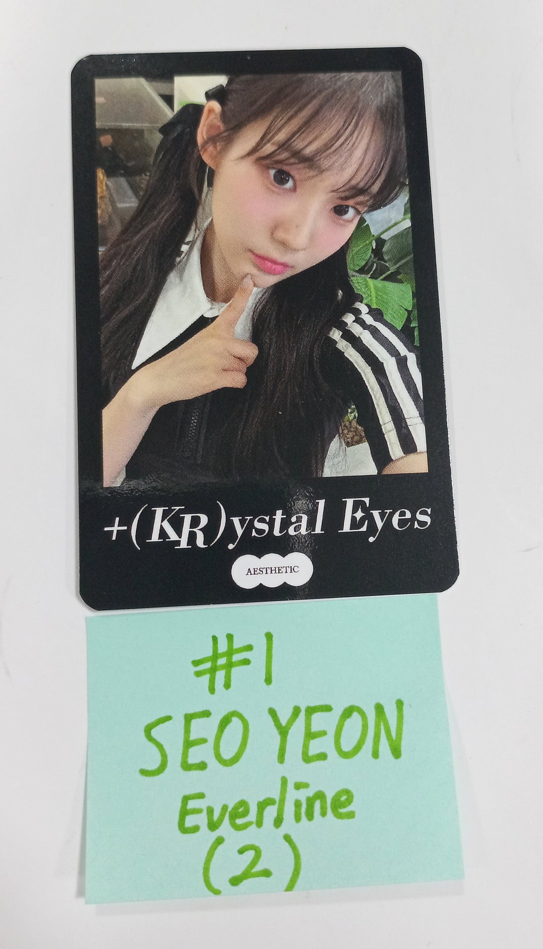 +(KR)ystal Eyes "AESTHETIC" - Everline Fansign Event Polaroid Type Photocard Round 3 - HALLYUSUPERSTORE