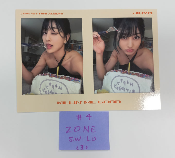 JIHYO "ZONE" 1st Mini Album - Soundwave Lucky Draw Event Photocard & 2 Cut Photo [23.08.21] - HALLYUSUPERSTORE