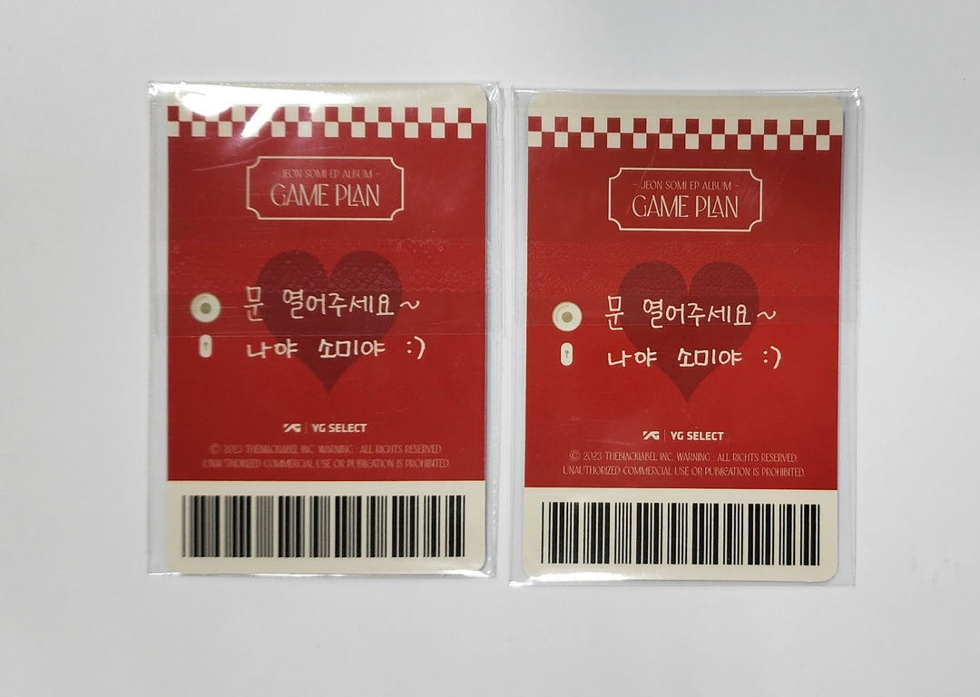 JEON SOMI "GAME PLAN" - YG Select Pre-Order Benefit Photocard [23.08.22]