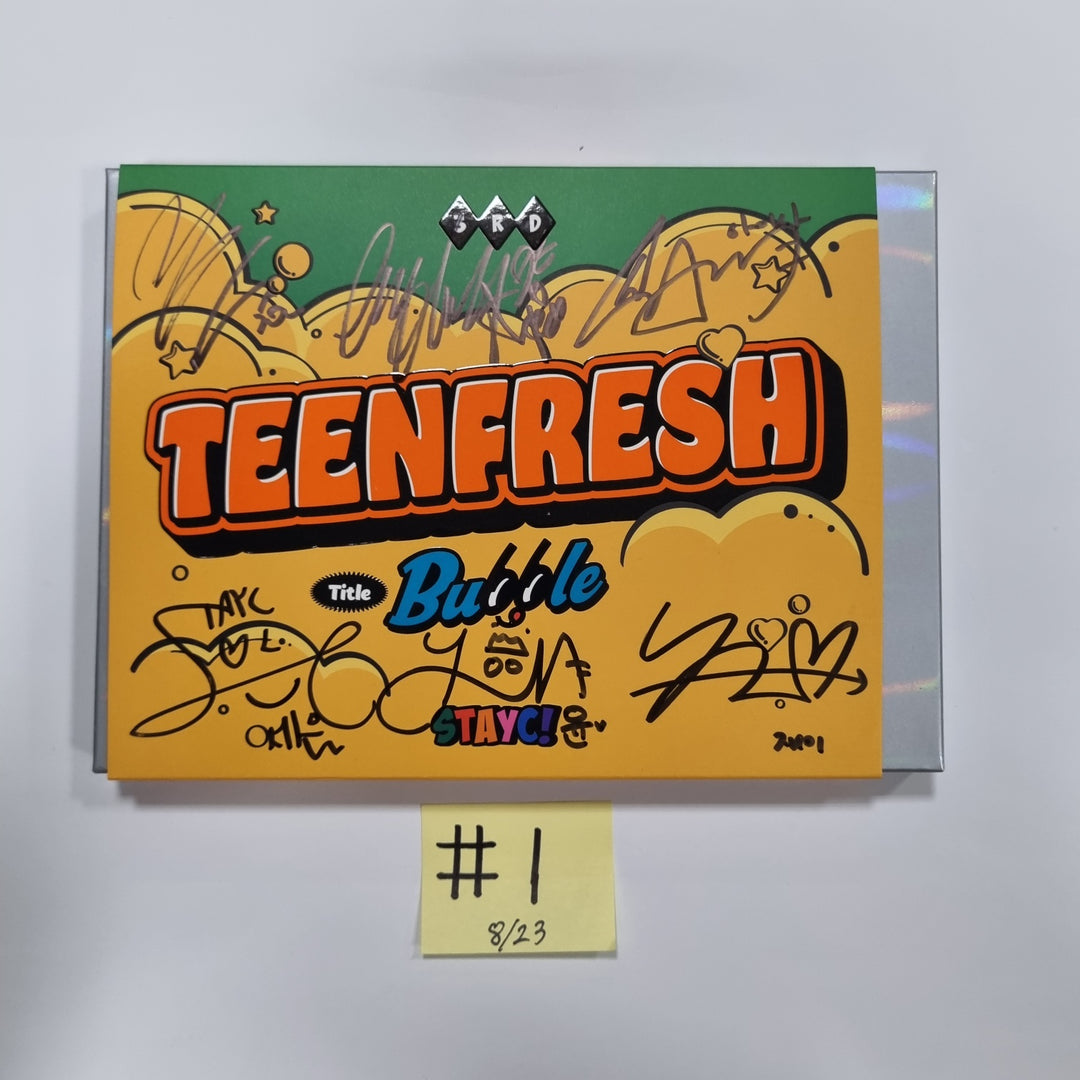 StayC 3rd Mini "TEENFRESH" - Hand Autographed(Signed) Promo Album [23.08.23]