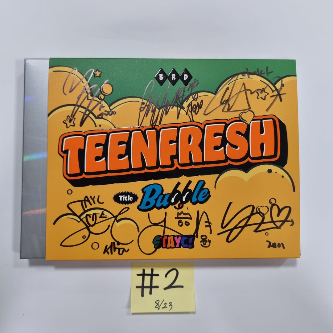 StayC 3rd Mini "TEENFRESH" - Hand Autographed(Signed) Promo Album [23.08.23]