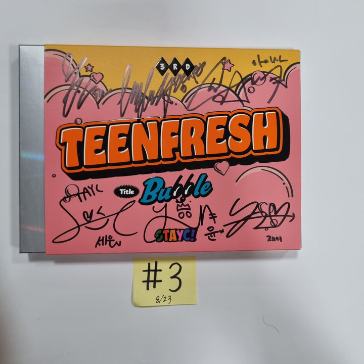 StayC 3rd Mini "TEENFRESH" - Hand Autographed(Signed) Promo Album [23.08.23]