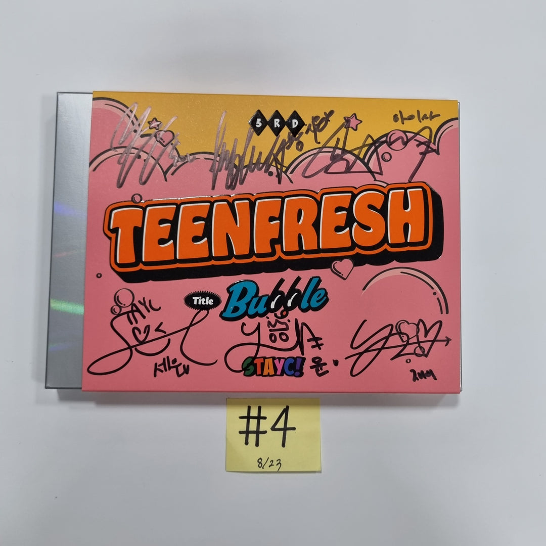 StayC 3rd Mini "TEENFRESH" - Hand Autographed(Signed) Promo Album [23.08.23]