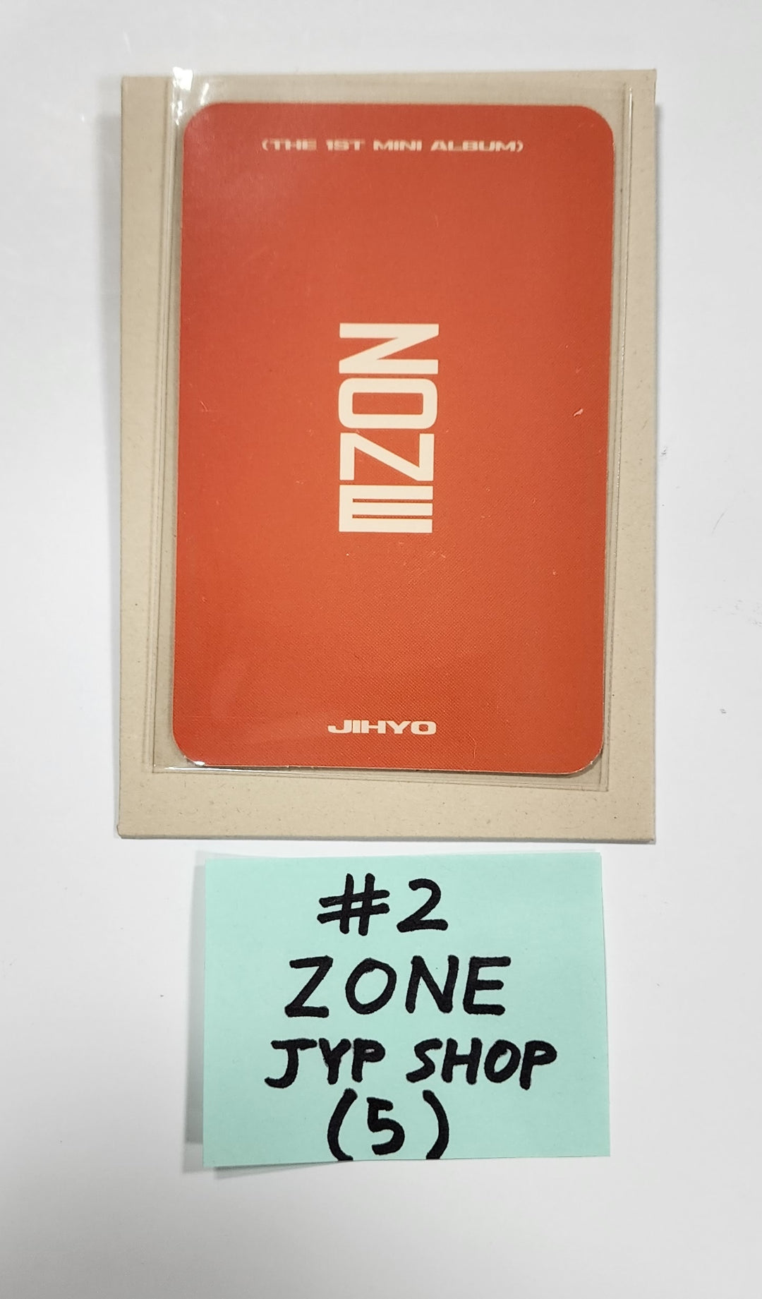 JIHYO "ZONE" 1st Mini Album -  JYP Shop Pre-Order Benefit Photocard [Digipack Ver.] [23.08.23]