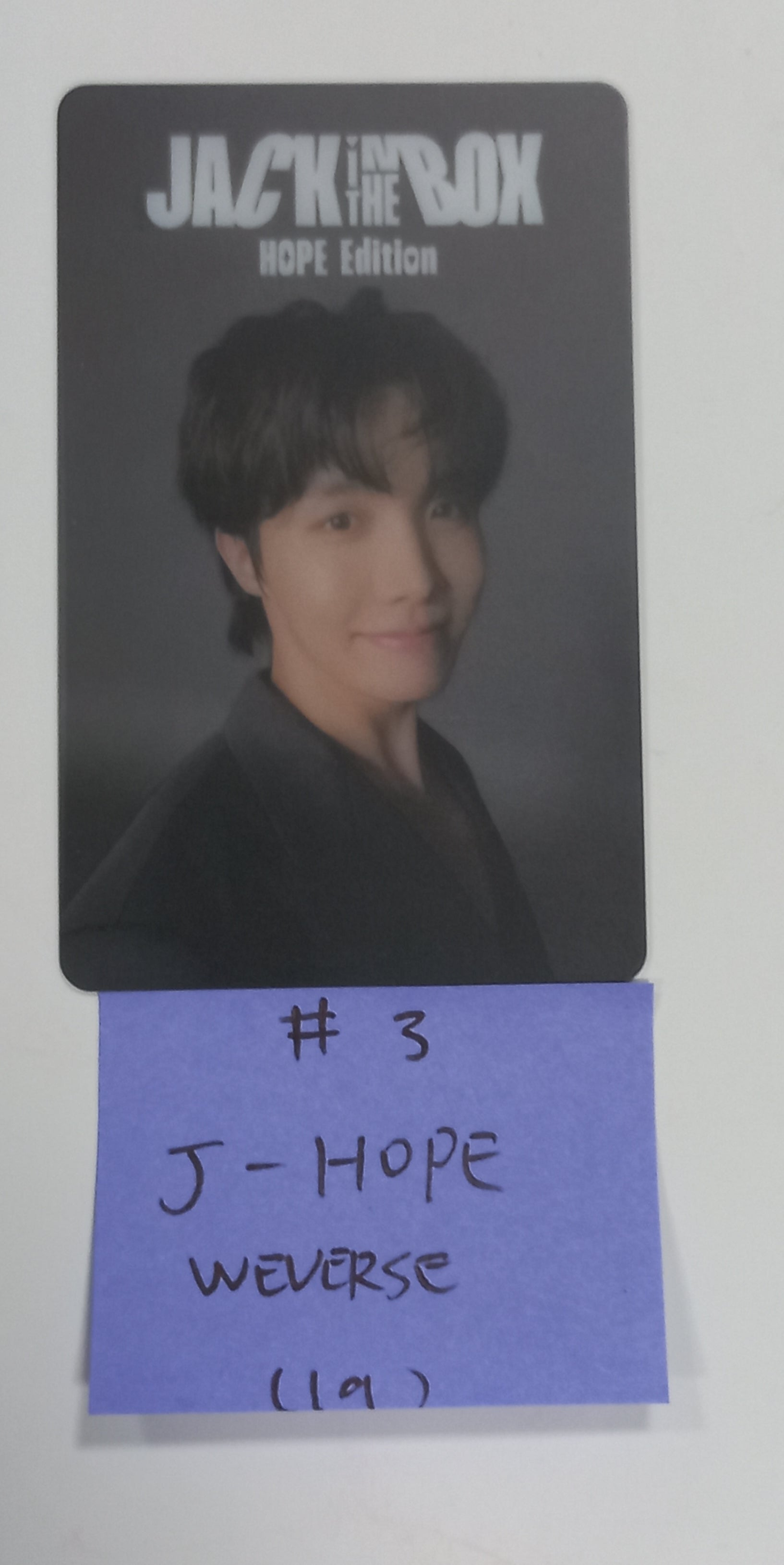 J-hope (BTS) 'Jack In The Box' - Weverse Shop 予約特典 フォトカード、マグネット (HOPE  Edition) [23.08.24]