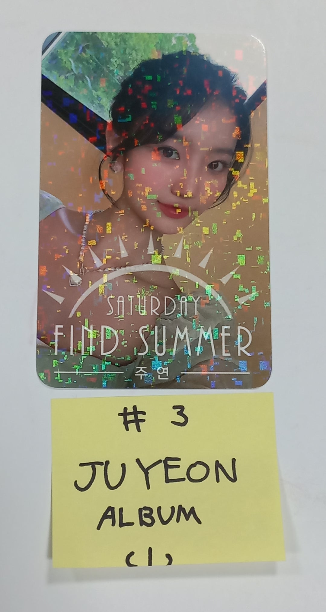 SATURDAY "Find Summer" - Afreeca TV "Making My Favorite I-dol project" - Hand Autographed(Signed) Album & Paper + Event Photocard + Official Photocard [23.08.24] - HALLYUSUPERSTORE