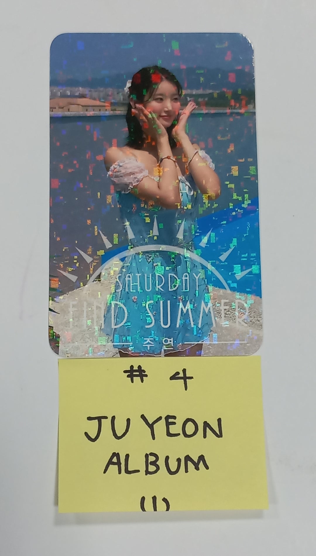 SATURDAY "Find Summer" - Afreeca TV "Making My Favorite I-dol project" - Hand Autographed(Signed) Album & Paper + Event Photocard + Official Photocard [23.08.24] - HALLYUSUPERSTORE