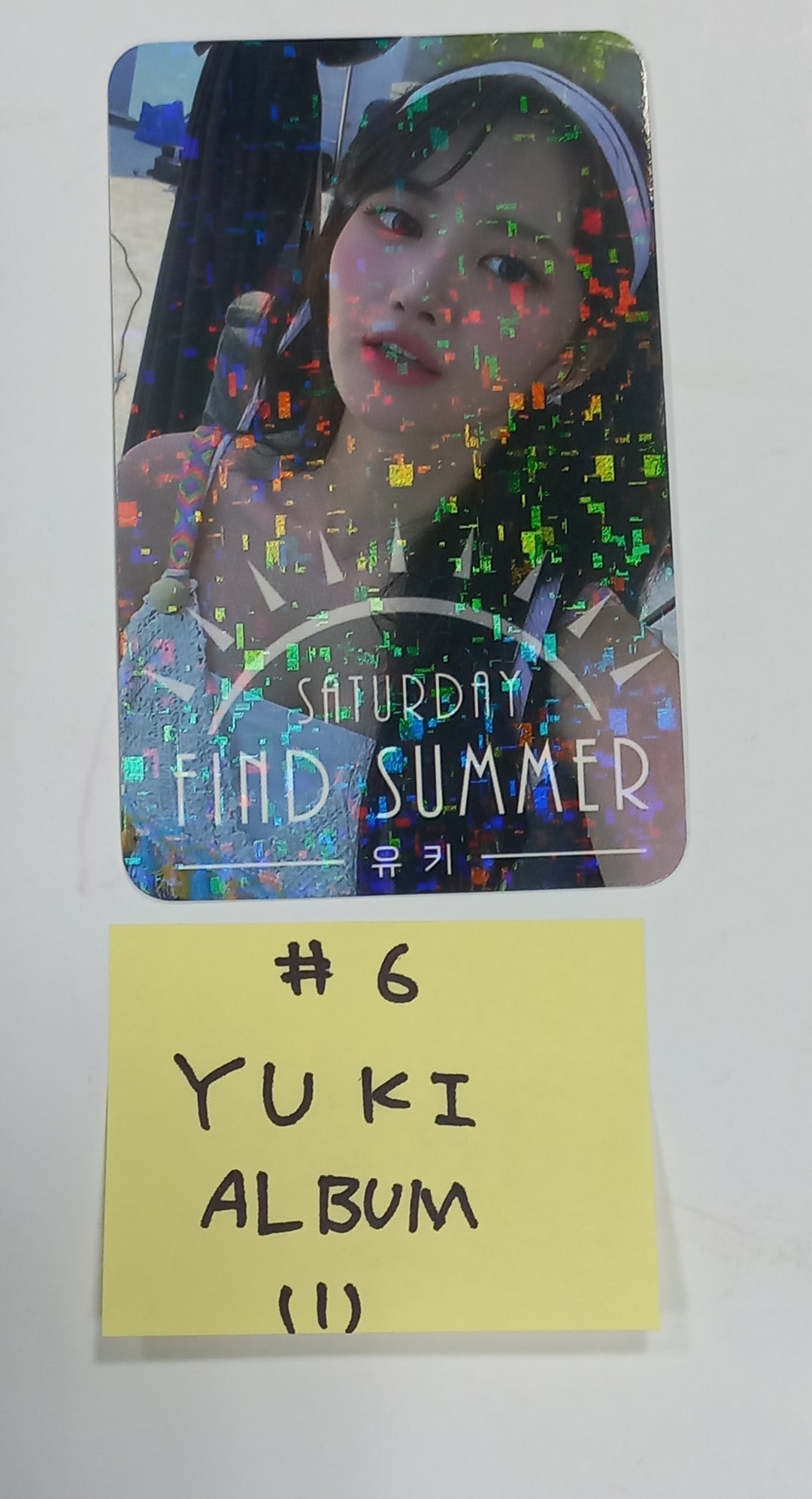 SATURDAY "Find Summer" - Afreeca TV "Making My Favorite I-dol project" - Hand Autographed(Signed) Album & Paper + Event Photocard + Official Photocard [23.08.24]