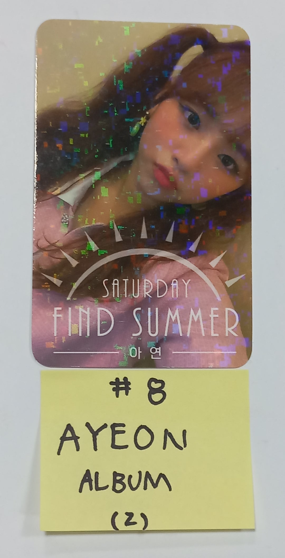 SATURDAY "Find Summer" - Afreeca TV "Making My Favorite I-dol project" - 直筆サイン入りアルバム &amp; ペーパー + イベントフォトカード + 公式フォトカード [23.08.24] 