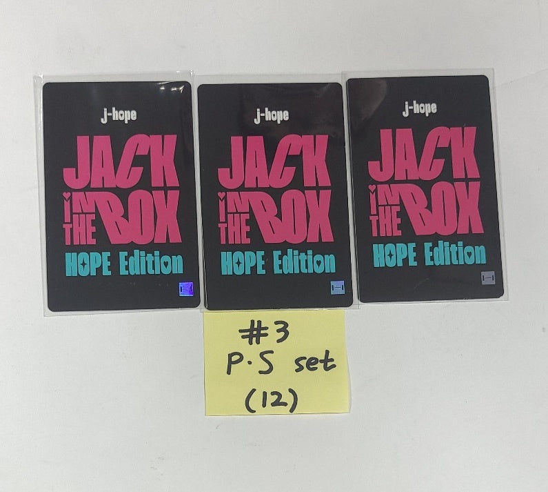 J-hope "Jack In The Box" - [Soundwave, M2U, Powerstation] Lucky Draw Event Photocards Set (3EA), Photocard [23.08.25]