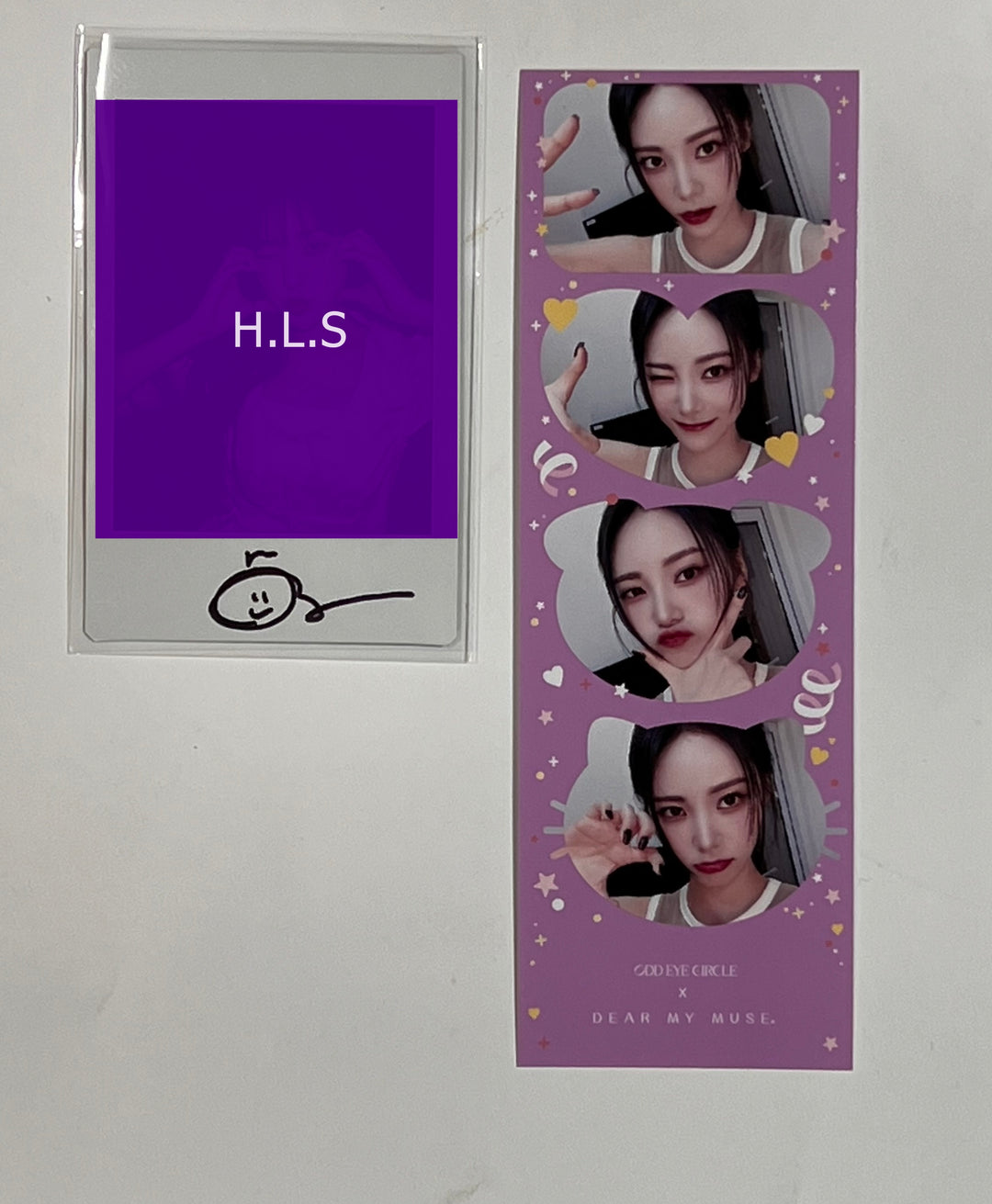 Choerry (Of ODD EYE CIRCLE) "Version Up"- Hand Autographed(Signed) Polaroid + 4 Cut Photo [23.08.30]