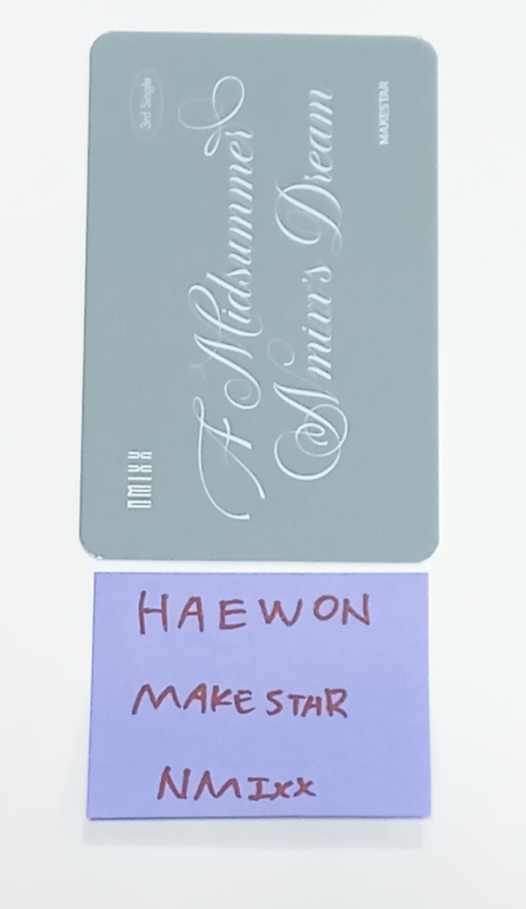 Haewon (Of NMIXX) "A Midsummer NMIXX’s Dream" - Hand Autographed(Signed) Photocard [23.09.04]