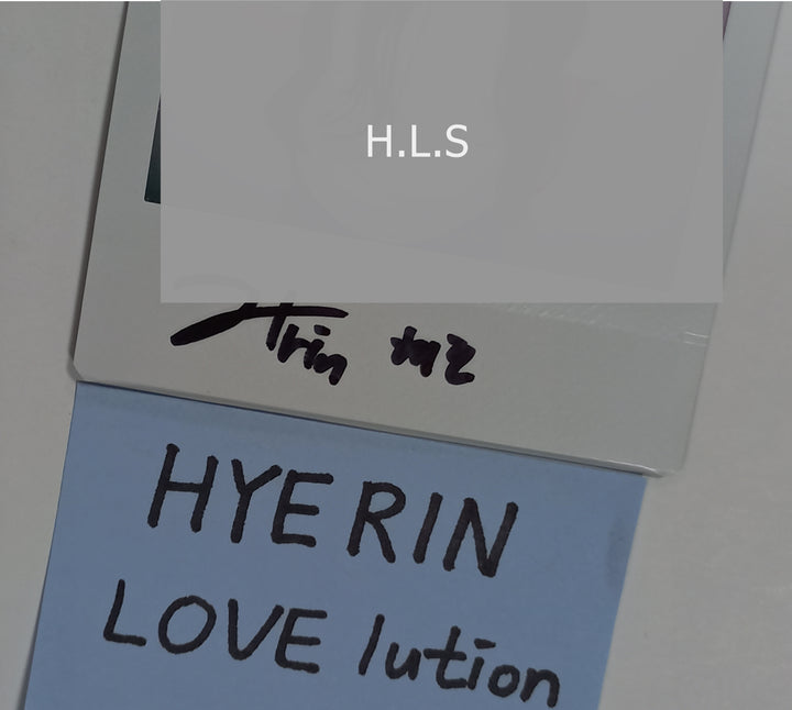 HYERIN (Of TripleS) "LOVElution : MUHAN" - Hand Autographed(Signed) Polaroid [23.09.05]
