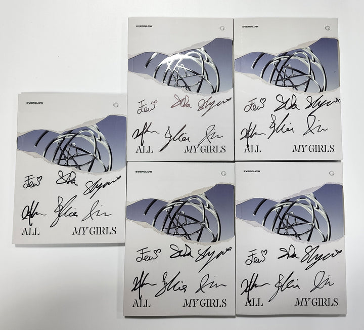 Everglow "ALL MY GIRLS" - Hand Autographed(Signed) Promo Album [23.09.05]