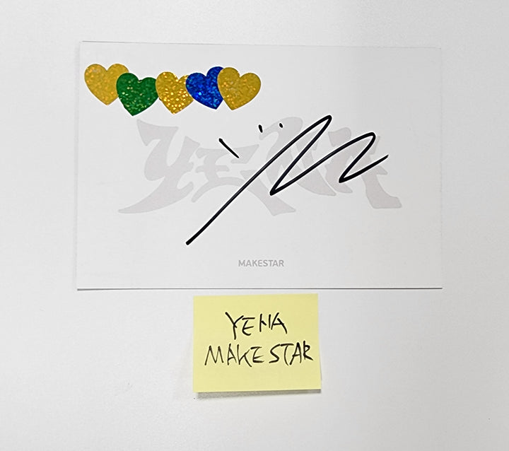 Yena "HATE XX" - Makestar Fansign Event Hand Autographed(Signed) Postcard [23.09.07]