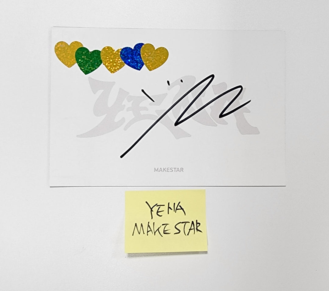 イェナ「HATE XX」 - Makestar ファンサイン会 直筆サイン入りポストカード [23.09.07]