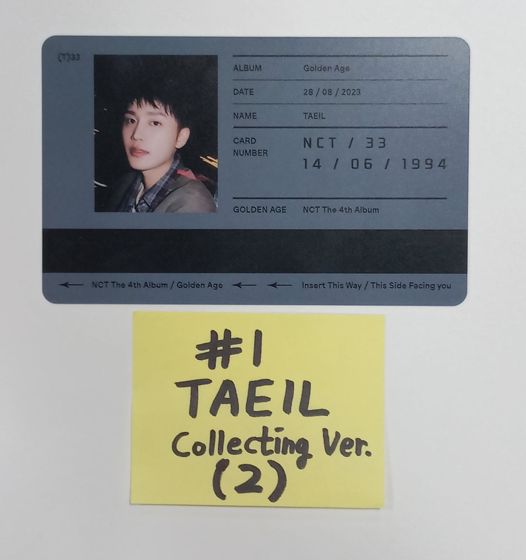NCT "Golden Age" - Official Photocard [Collecting Ver.] [23.09.07]