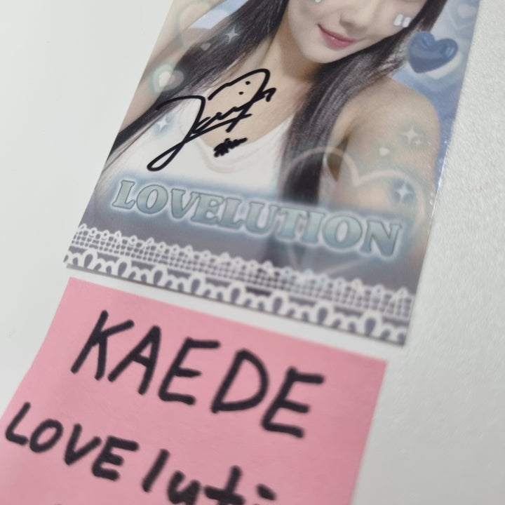 KAEDE (Of TripleS) "LOVElution : MUHAN" - Hand Autographed(Signed) Photocard [23.09.13]