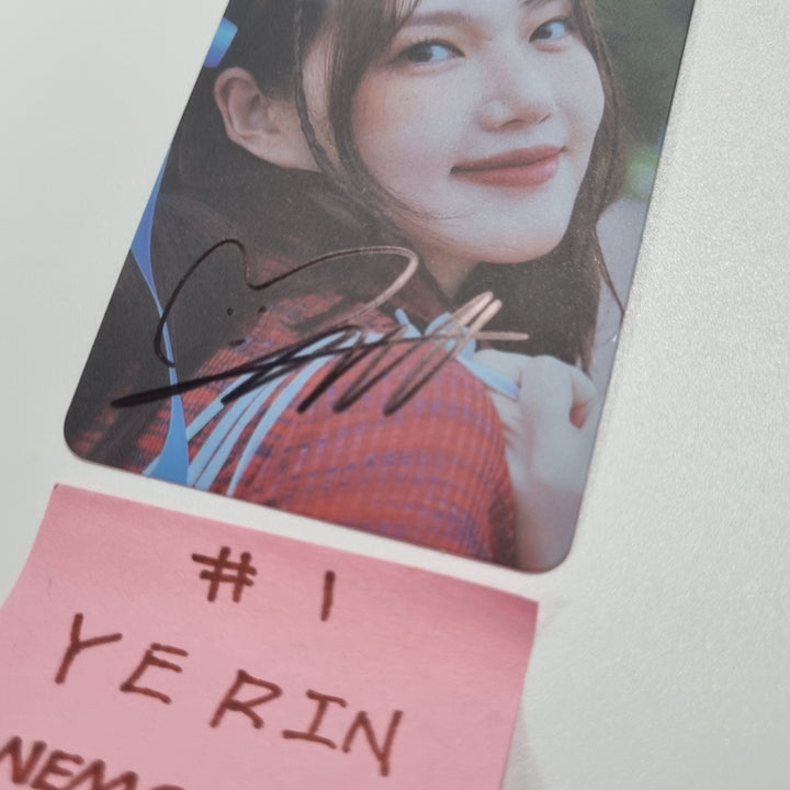 YERIN 'Ready, Set, LOVE' - Hand Autographed(Signed) Photocard [23.09.13]