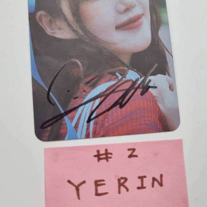 YERIN 'Ready, Set, LOVE' - Hand Autographed(Signed) Photocard [23.09.13]