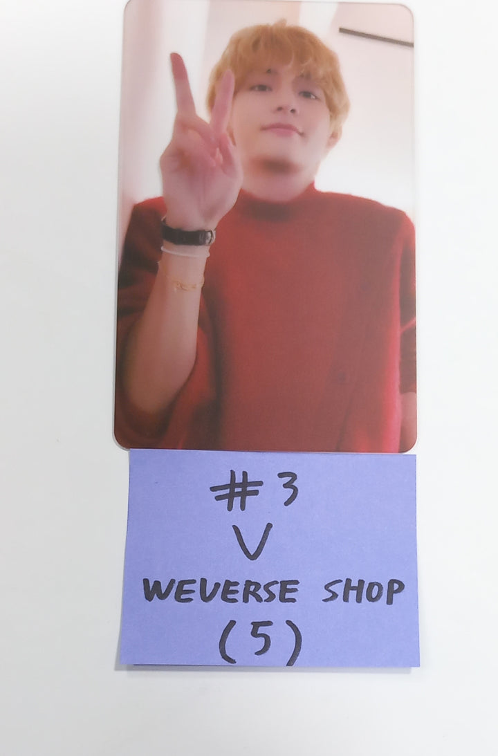 V "Layover" - Weverse Shop Pre-Order Benefit PVC Transparent Photocard, Photo Stand [23.09.14]