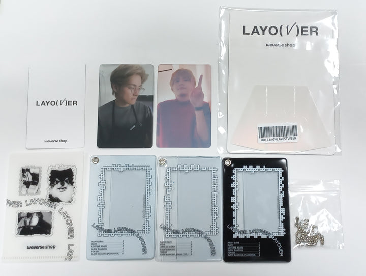 V "Layover" Weverse Shop PreOrder Benefit PVC Transparent Photocard