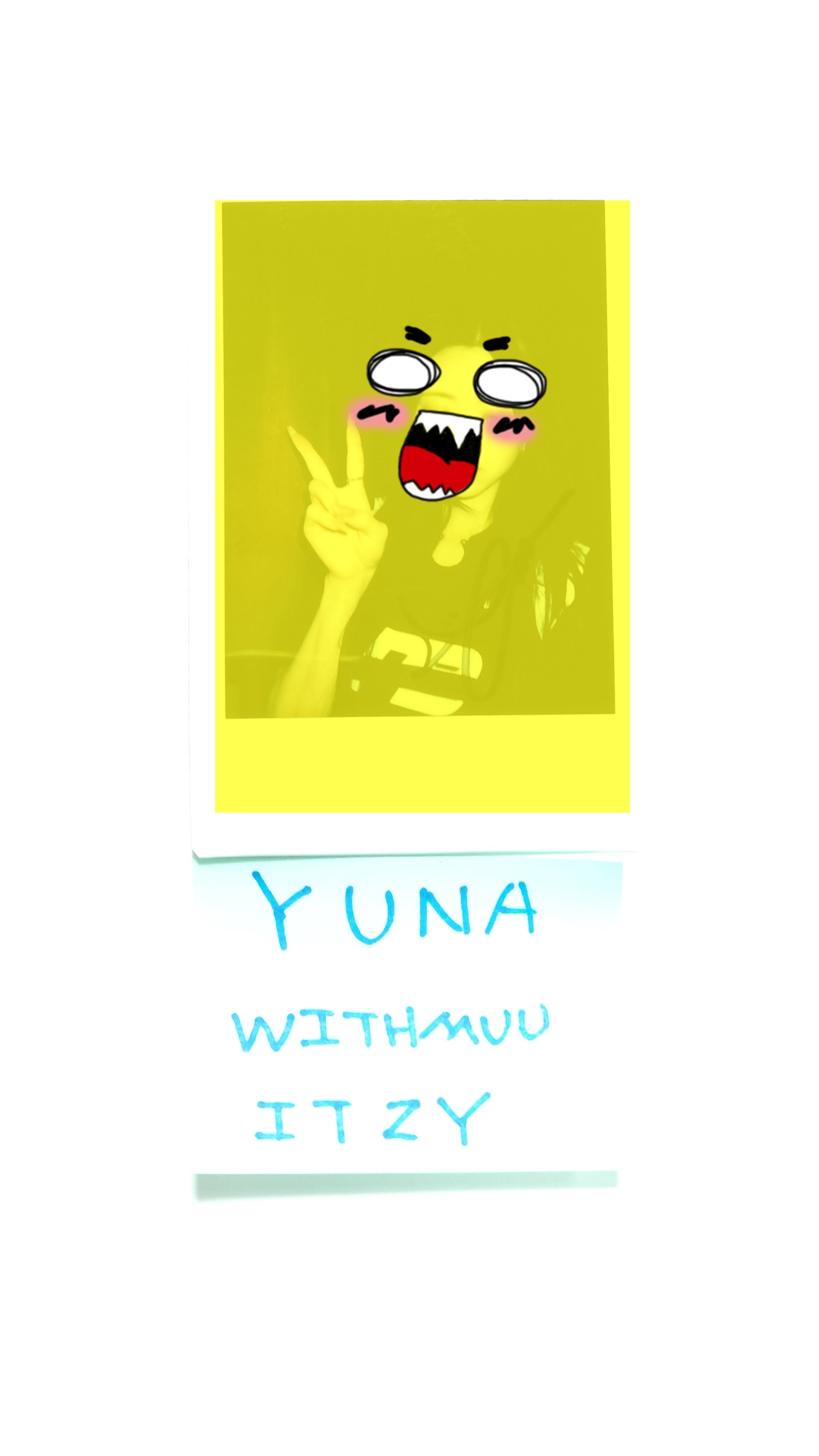 tripleS マユ MAKESTAR ペンササイン入りポラロイド tripleS マユ