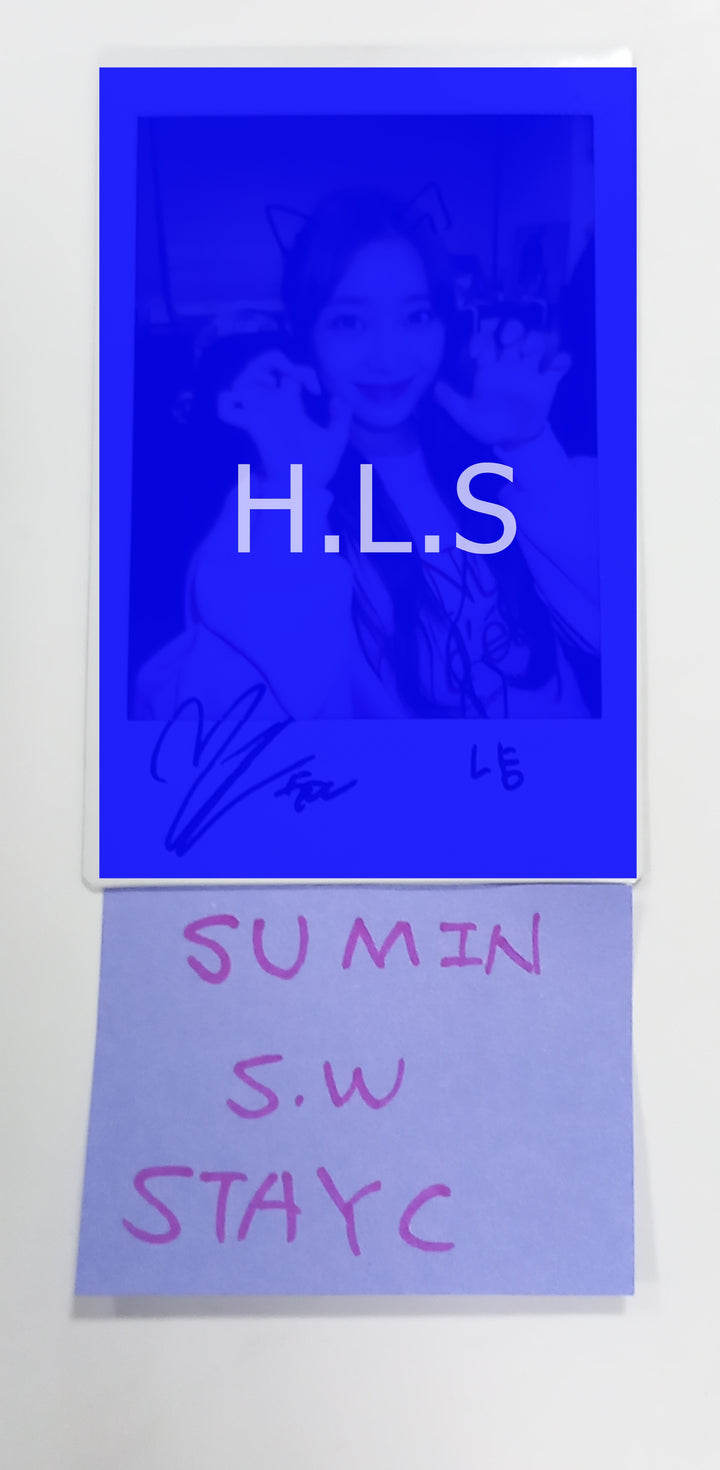 Sumin (Of STAYC) "TEENFRESH" - Hand Autographed(Signed) Polaroid [23.09.14]