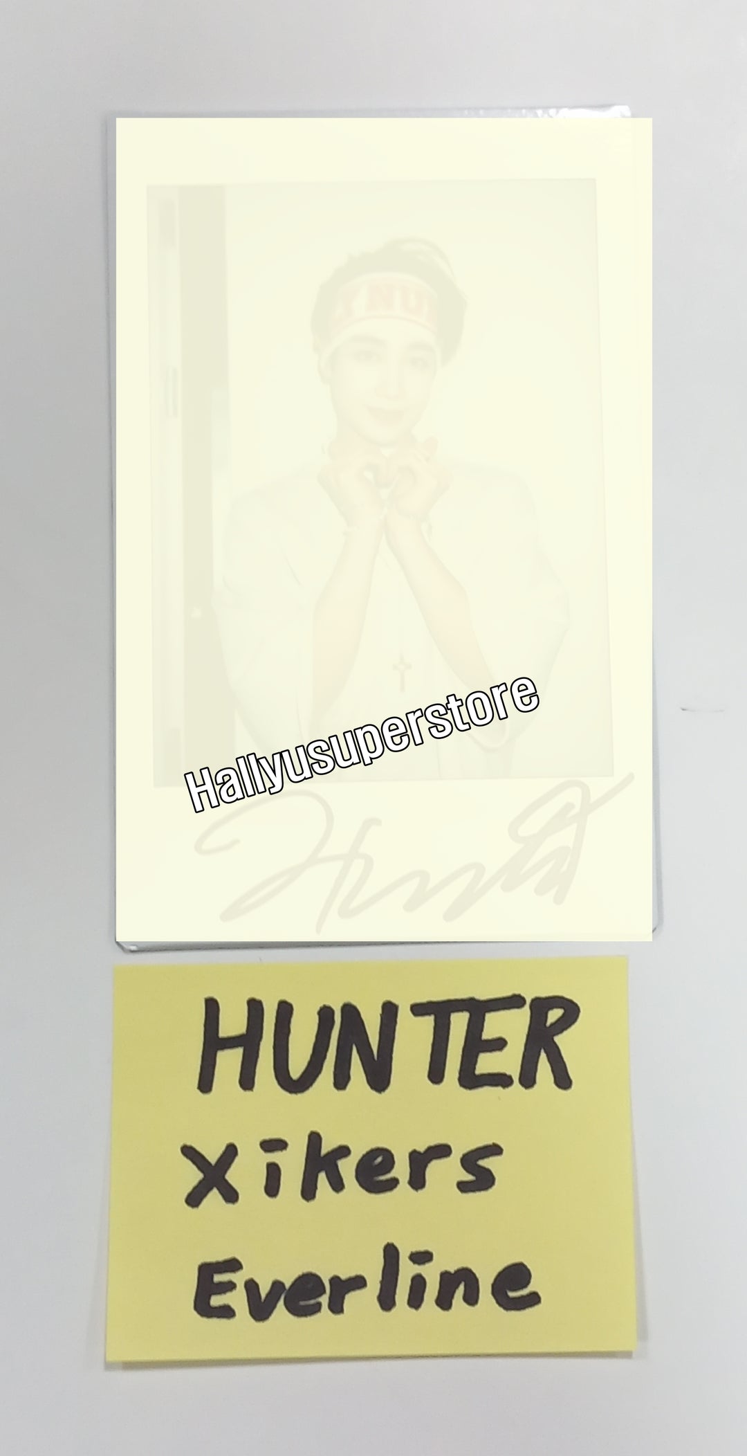 HUNTER (Of Xikers) "HOUSE OF TRICKY : How to Play" - Hand Autographed(Signed) Polaroid [23.09.15]