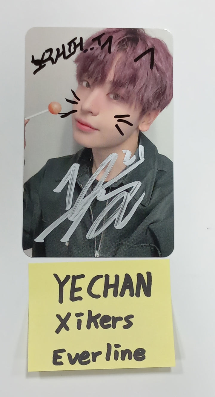 YECHAN (Of Xikers) "HOUSE OF TRICKY : How to Play" - Hand Autographed(Signed) Photocard [23.09.15]