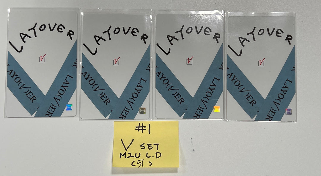 V "Layover" - [M2U, SoundWave, PowerStation] Lucky Draw Event Photocards Set (4EA), Photocard [23.09.15]