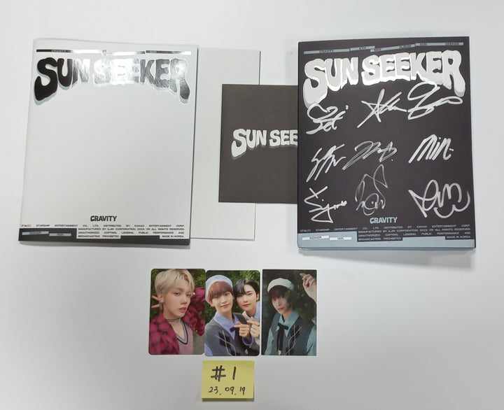 CRAVITY "SUN SEEKER" - Hand Autographed(Signed) Promo Album [23.09.19]