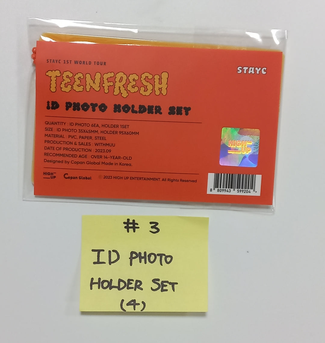 STAYC "TEENFRESH" 1st World Tour - Official MD [フォトスローガン、証明写真ホルダーセット、ミニポスターセット、ティーンフレッシュ香水、バインダーブック、Tシャツ、ジャケット、ポーチ、キーホルダー] [23.09.23] 