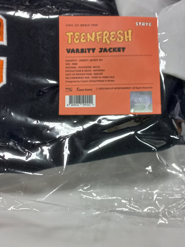 STAYC "TEENFRESH" 1st World Tour - Official MD [Photo Slogan, ID Photo Holder Set, Mini Poster Set, Teenefresh Perfume, Binder Book, T-shirt, Jacket, Pouch,  Keyring] [23.09.23]