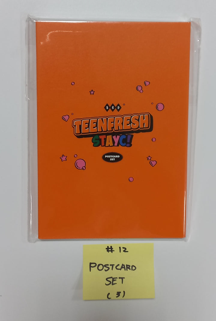 STAYC "TEENFRESH" 1st World Tour - Official MD [Photo Slogan, ID Photo Holder Set, Mini Poster Set, Teenefresh Perfume, Binder Book, T-shirt, Jacket, Pouch,  Keyring] [23.09.23]