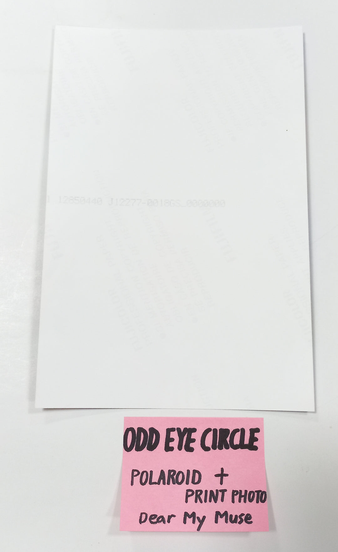 ODD EYE CIRCLE「バージョンアップ」 - 直筆サイン入りポラロイド + プリント写真 [23.09.25]