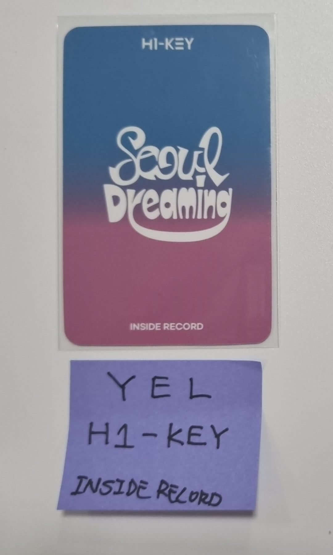 YEL (Of H1-KEY) 「Seoul Dreaming」 - 直筆サイン入りフォトカード [23.09.27]