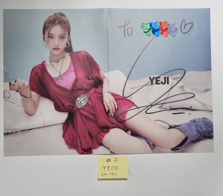 ITZY "KILL MY DOUBT" - A Cut Page From Fansign Event Album [23.10.25]