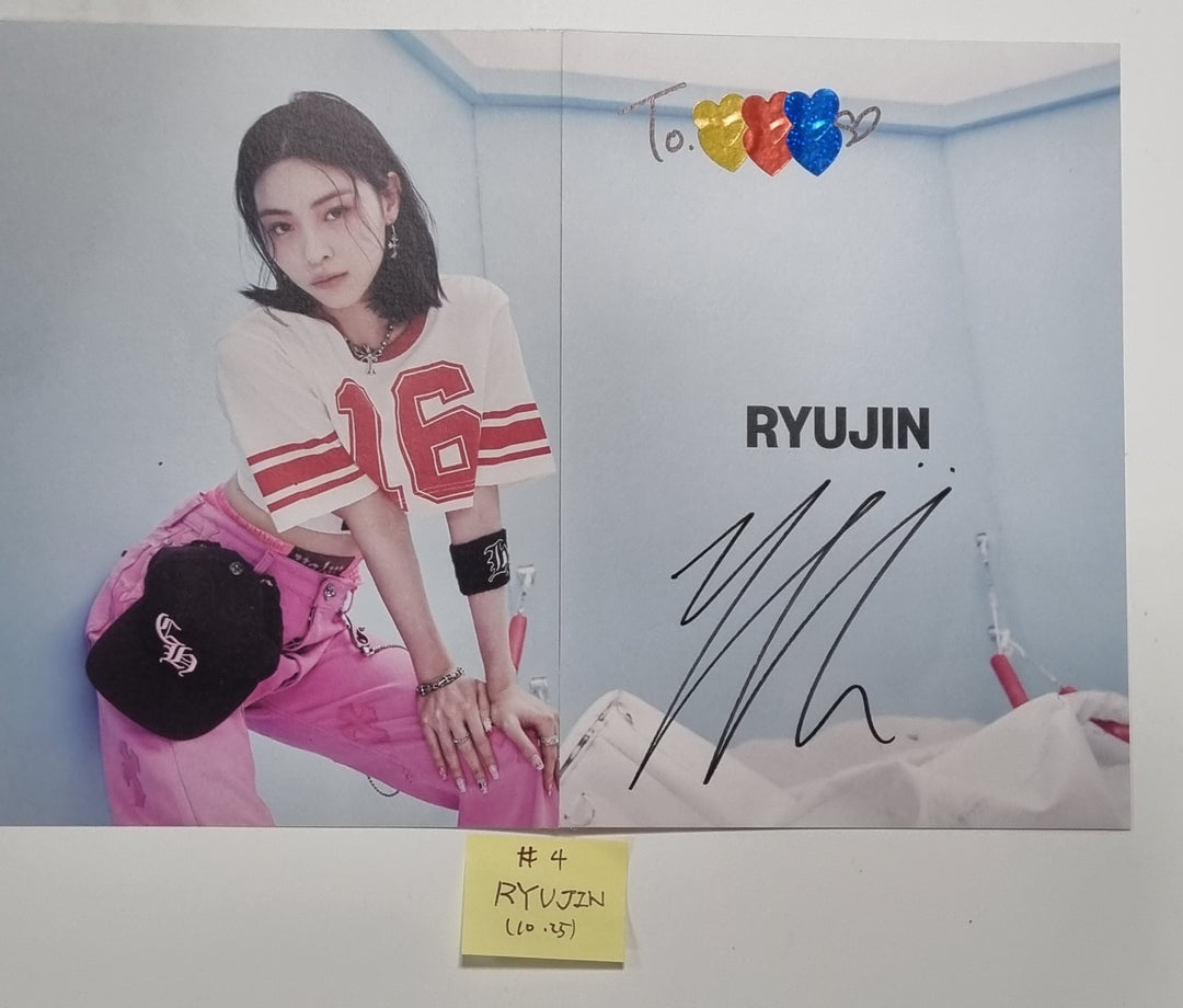 ITZY "KILL MY DOUBT" - A Cut Page From Fansign Event Album [23.10.25]