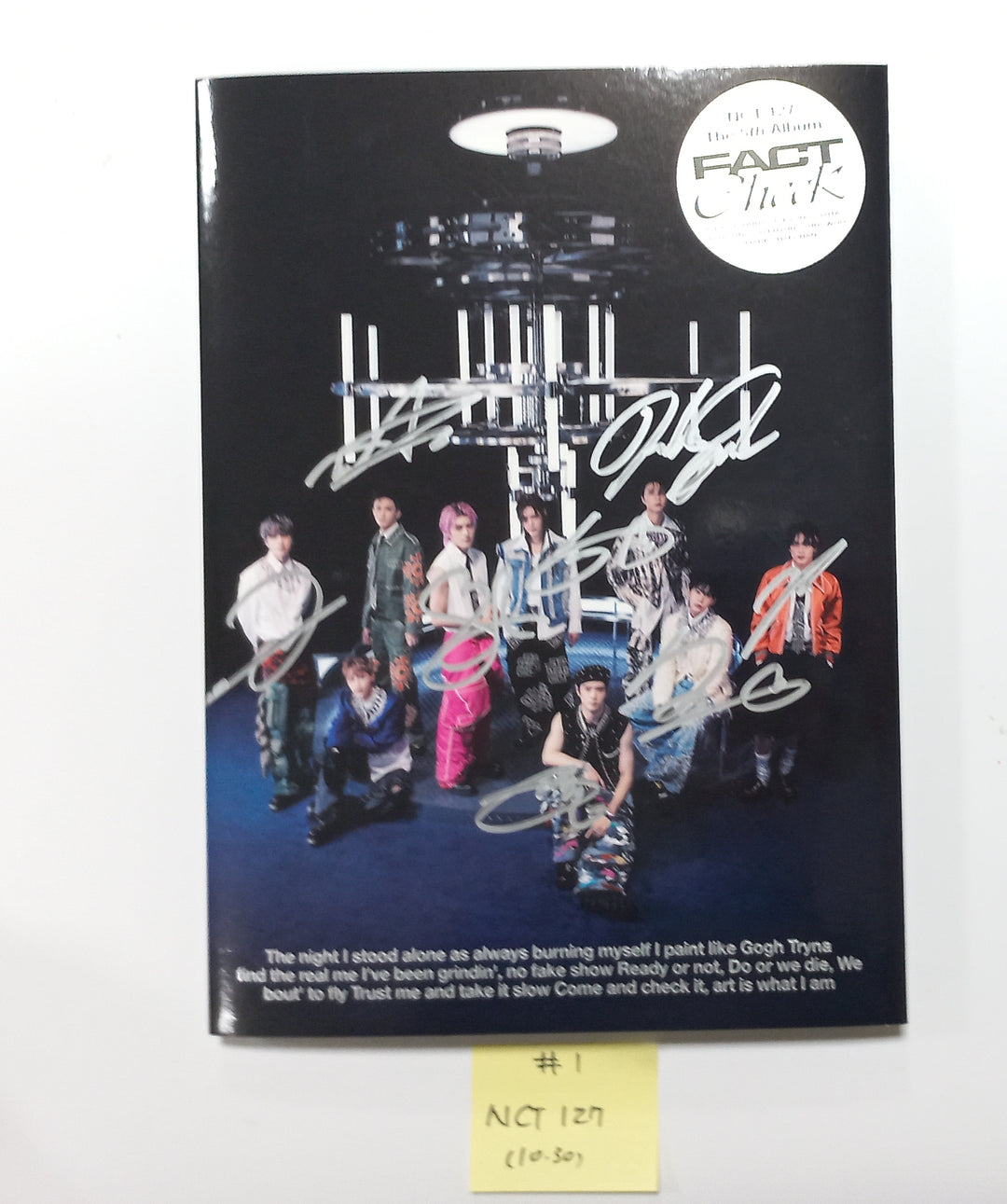 NCT 127 "Fact Check" - Hand Autographed(Signed) Promo Album - Please Read ! [23.10.30]